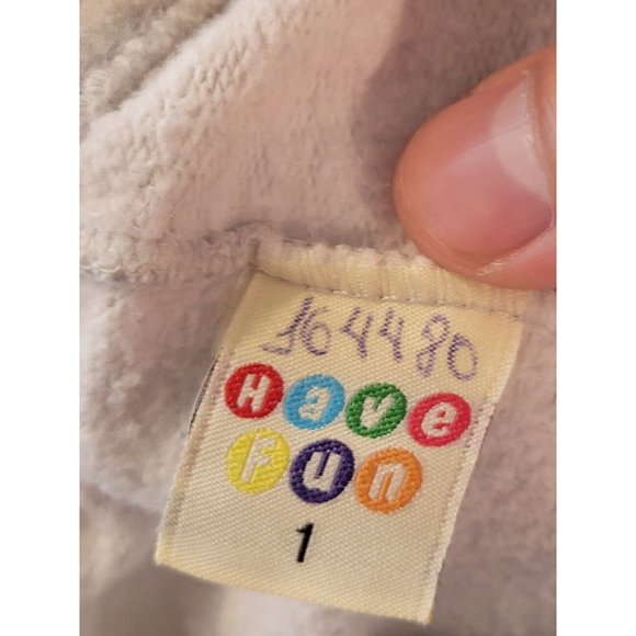 Have Fun White Speckled Light Gray Grey Baby Toddler Sweatpants 1T 12M - Picture 3 of 4